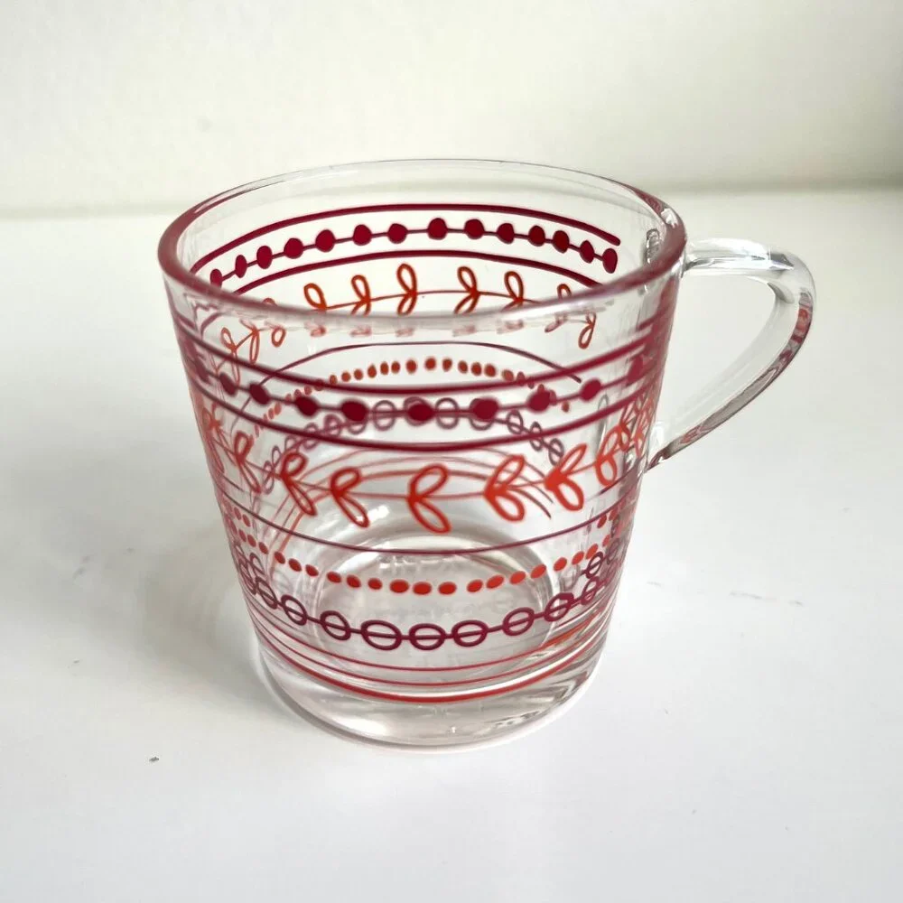 Vintage IKEA Godta Glass Espresso Mugs Made in France | Set of 2